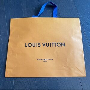 Authentic Louis Vuitton, empty shopping bag, size large